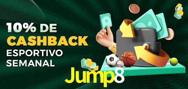 10% de bônus de cashback na Jump8